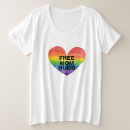 Vorlage für personalisierte Freie Mama Große Größe T-Shirt