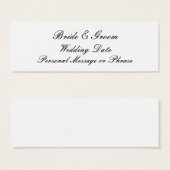 Vorlage für personalisierte Gastgeschenk Hochzeite (Vorne & Hinten)