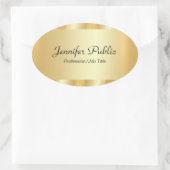 Vorlage für personalisierte Glamour mit elegantem  Ovaler Aufkleber (Tasche)