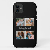 Vorlage für personalisierte Gruppe 4 Foto-Collage Case-Mate iPhone Hülle (Rückseite)