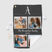 Vorlage für personalisierte Gruppe 4 Foto-Collage Golfhandtuch (Insitu)