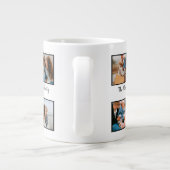Vorlage für personalisierte Gruppe 4 Foto-Collage Jumbo-Tasse (Rückseite)