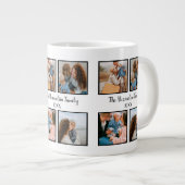 Vorlage für personalisierte Gruppe 4 Foto-Collage Jumbo-Tasse (Vorderseite Rechts)