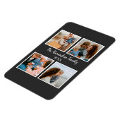 Vorlage für personalisierte Gruppe 4 Foto-Collage Magnet (Linke Seite)