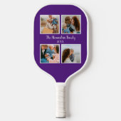 Vorlage für personalisierte Gruppe 4 Foto-Collage Pickleball Schläger (Vorderseite)