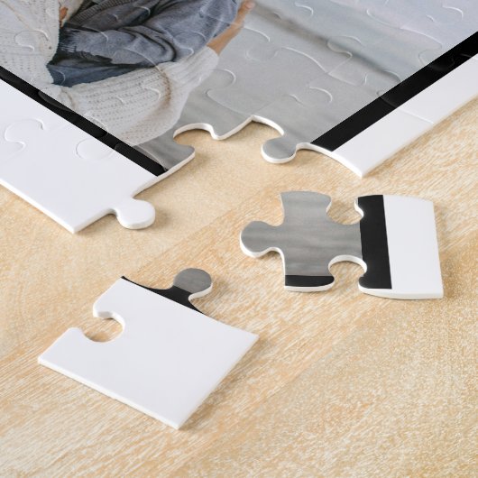 Vorlage für personalisierte Gruppe 4 Foto-Collage Puzzle (Seite)