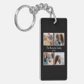 Vorlage für personalisierte Gruppe 4 Foto-Collage Schlüsselanhänger (Vorderseite links)