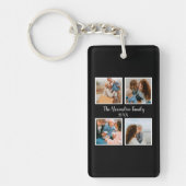 Vorlage für personalisierte Gruppe 4 Foto-Collage Schlüsselanhänger (Vorderseite)