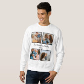 Vorlage für personalisierte Gruppe 4 Foto-Collage Sweatshirt (Vorne ganz)