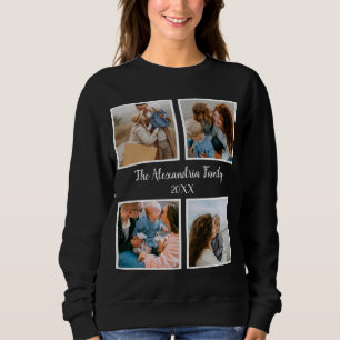 Vorlage für personalisierte Gruppe 4 Foto-Collage Sweatshirt