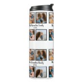 Vorlage für personalisierte Gruppe 4 Foto-Collage Thermosbecher (Nach links gedreht)