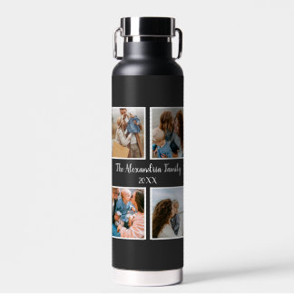 Vorlage für personalisierte Gruppe 4 Foto-Collage Trinkflasche