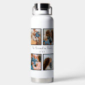 Vorlage für personalisierte Gruppe 4 Foto-Collage Trinkflasche (Rückseite)