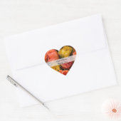 Vorlage für personalisierte Herz-Hochzeitsticker Herz-Aufkleber (Umschlag)