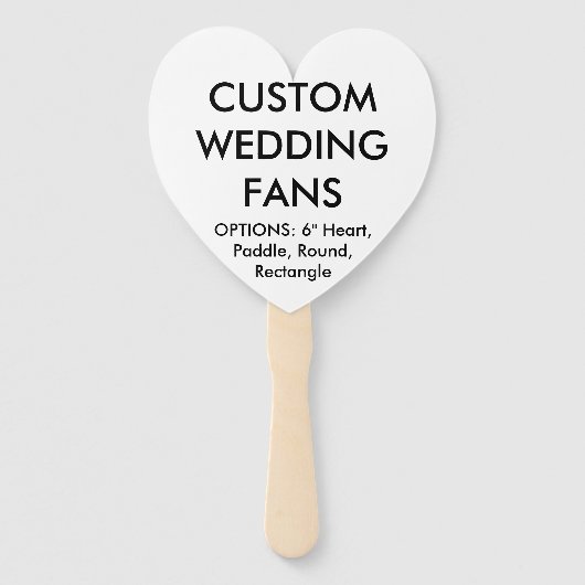 Vorlage für Personalisierte HERZ-WEDING-FANS Fächer (Vorderseite)