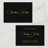 Vorlage für personalisierte Kalligrafie-Skriptname Visitenkarte (Vorne/Hinten)