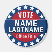 Vorlage für personalisierte Kampagne Magnet (Vorne)