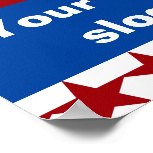 Vorlage für personalisierte Kampagne Poster (Ecke)