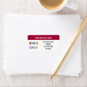 Vorlage für Personalisierte Logoadressen Adressaufkleber (Insitu)