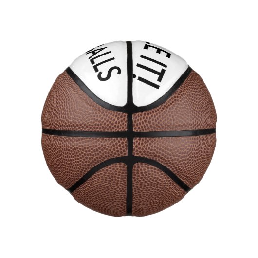 Vorlage für Personalisierte Minibasketball-Blanken Mini Basketball (Rechts)