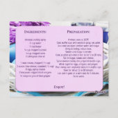 Vorlage für personalisierte Osterfrühstücksrezepte Postkarte (Rückseite)