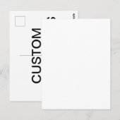 Vorlage für Personalisierte Postkartenleere Postkarte (Vorne/Hinten)