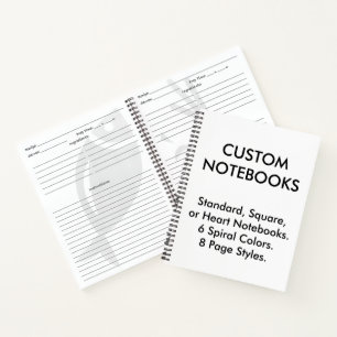 Vorlage für Personalisierte ReferenzNotebook-Leer Notizbuch