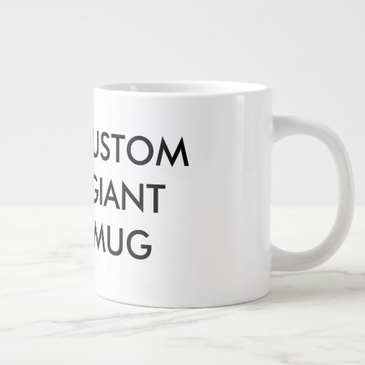 Vorlage für Personalisierte Riesen-Tasse Jumbo-Tasse (Rechts)