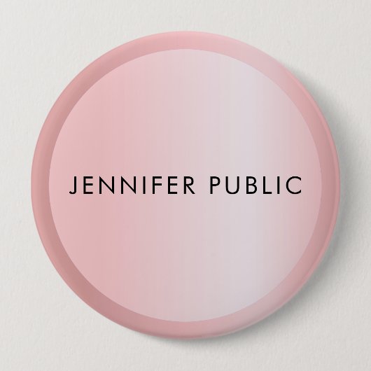 Vorlage für personalisierte Rose Gold Monogram Button (Vorderseite)