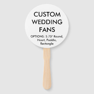 Vorlage für Personalisierte RUNDWEDING-FANS Fächer