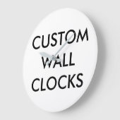 Vorlage für Personalisierte Wandklemmen Große Wanduhr (Winkel)