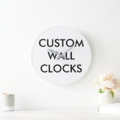 Vorlage für Personalisierte Wandklemmen Große Wanduhr (Zuhause)