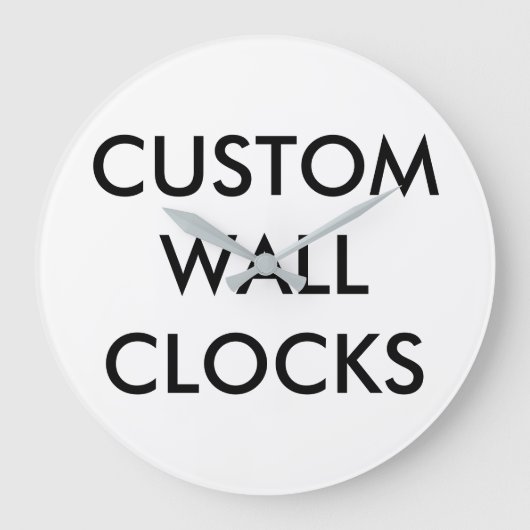 Vorlage für Personalisierte Wandklemmen Große Wanduhr (Vorderseite)