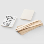 Vorlage für Personalisierte WEDDING-FANS mit 6 Zol Fächer (Non-assembled)