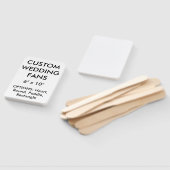 Vorlage für Personalisierte WEDDING-FANS mit 6 Zol Fächer (Non-assembled)