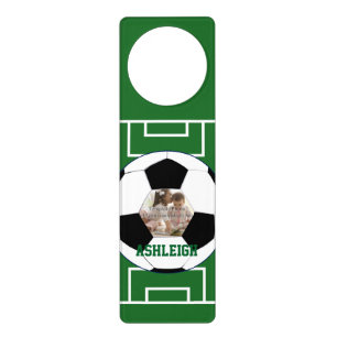 Vorlage für personalisierten Fußball und Feldfoto Türanhänger