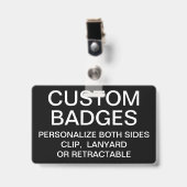 Vorlage für Personalisiertes CLIP-ABZEICHEN Ausweis (Vorderseite mit Clip)