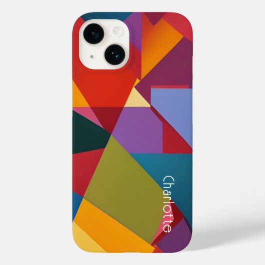 Vorlage für personalisiertes Cubism Design Case-Mate iPhone Hülle (Rückseite)