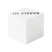 Vorlage für Personalisiertes Foto-Leerzeichen Würfel (Rückseite Schrägansicht)