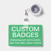 Vorlage für Personalisiertes, RETRATABLE ABZEICHEN Ausweis (Vorderseite mit einziehbar)