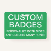 Vorlage für Personalisiertes, RETRATABLE ABZEICHEN Ausweis (Vorderseite)