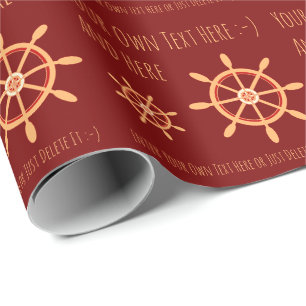 Vorlage für persönliche Geschenke für Sailor Capta Geschenkpapier