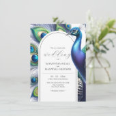 Vorlage für Pfauenhochzeiten (Stehend Vorderseite)