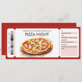 Vorlage für Pizza-Geschenkgutachten, Pizza-Nacht (Vorne/Hinten)