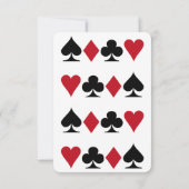 Vorlage für Poker Party Einladung B (Rückseite)