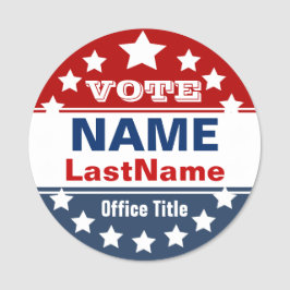 Vorlage für politische Kampagnen Namensschild