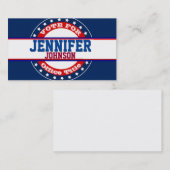 Vorlage für politische Kampagnen Visitenkarte (Vorne/Hinten)