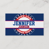 Vorlage für politische Kampagnen Visitenkarte (Vorderseite)