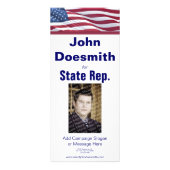 Vorlage für politische Wahlrackkarten Werbekarte (Vorne)