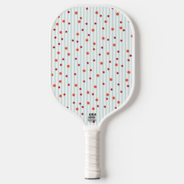 Vorlage für Polka Dots & Stripes Pickleball-Paddle Pickleball Schläger